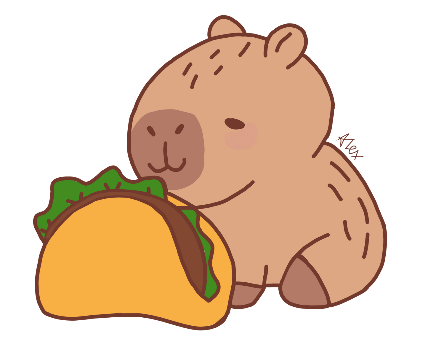 Adorable Capybara by Alex