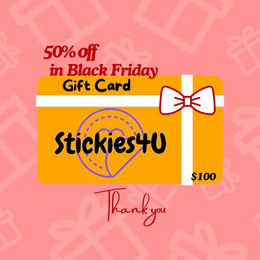 1. Stickies4U - Black Friday Gift Card