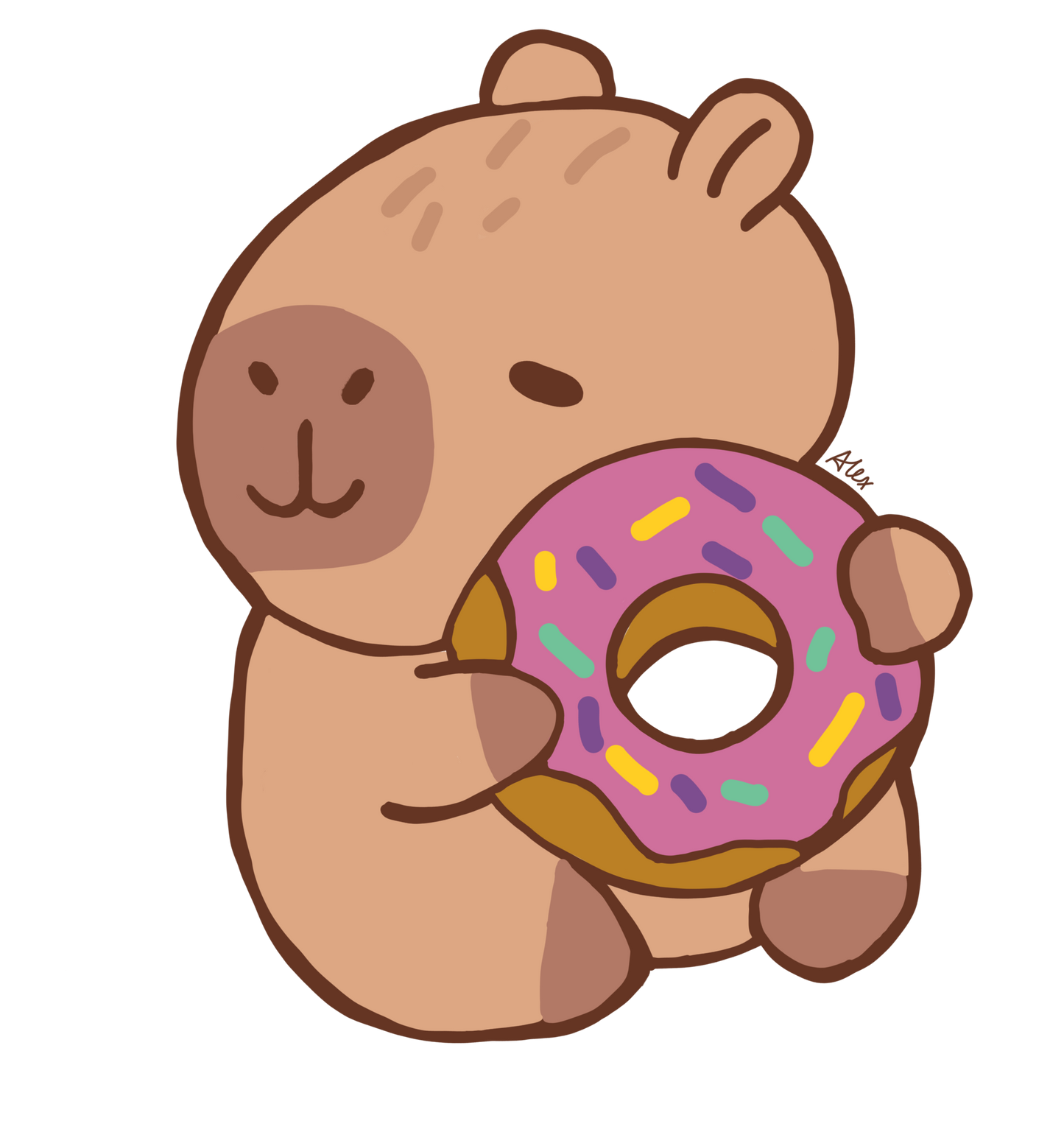 Adorable Capybara by Alex