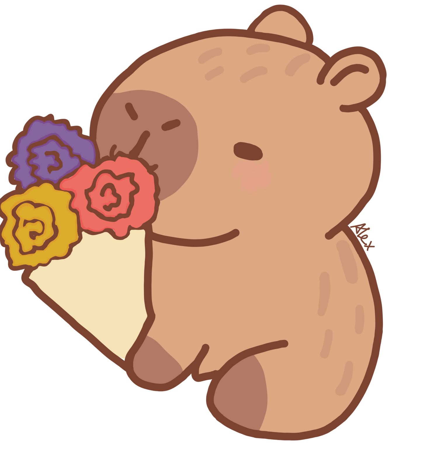 Adorable Capybara by Alex