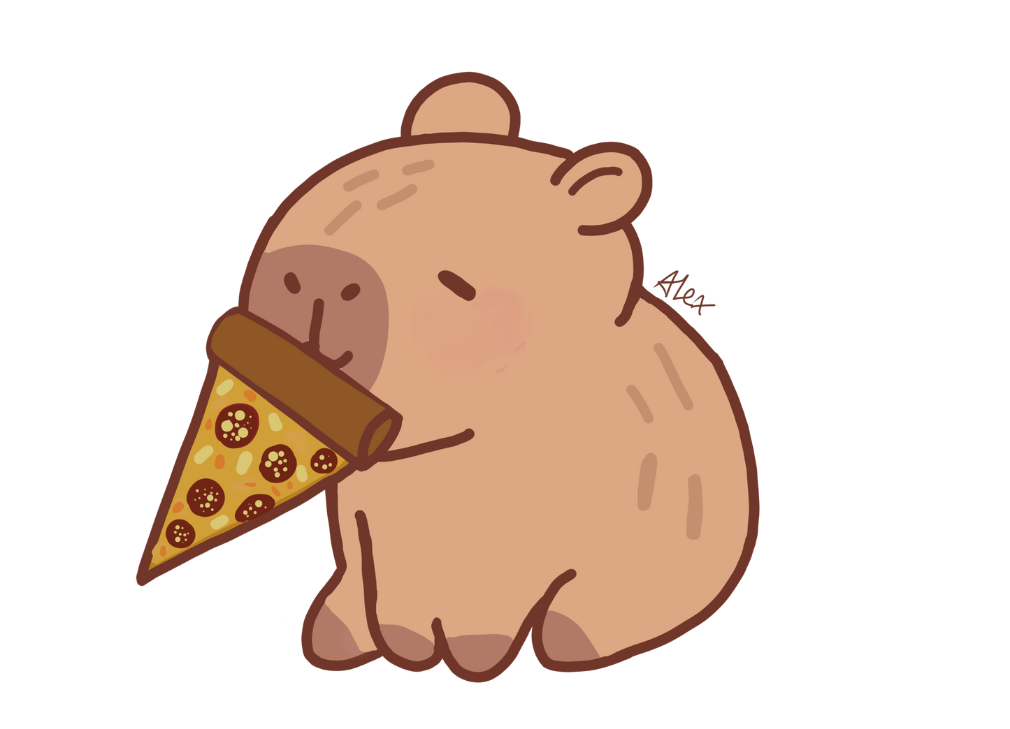 Adorable Capybara by Alex