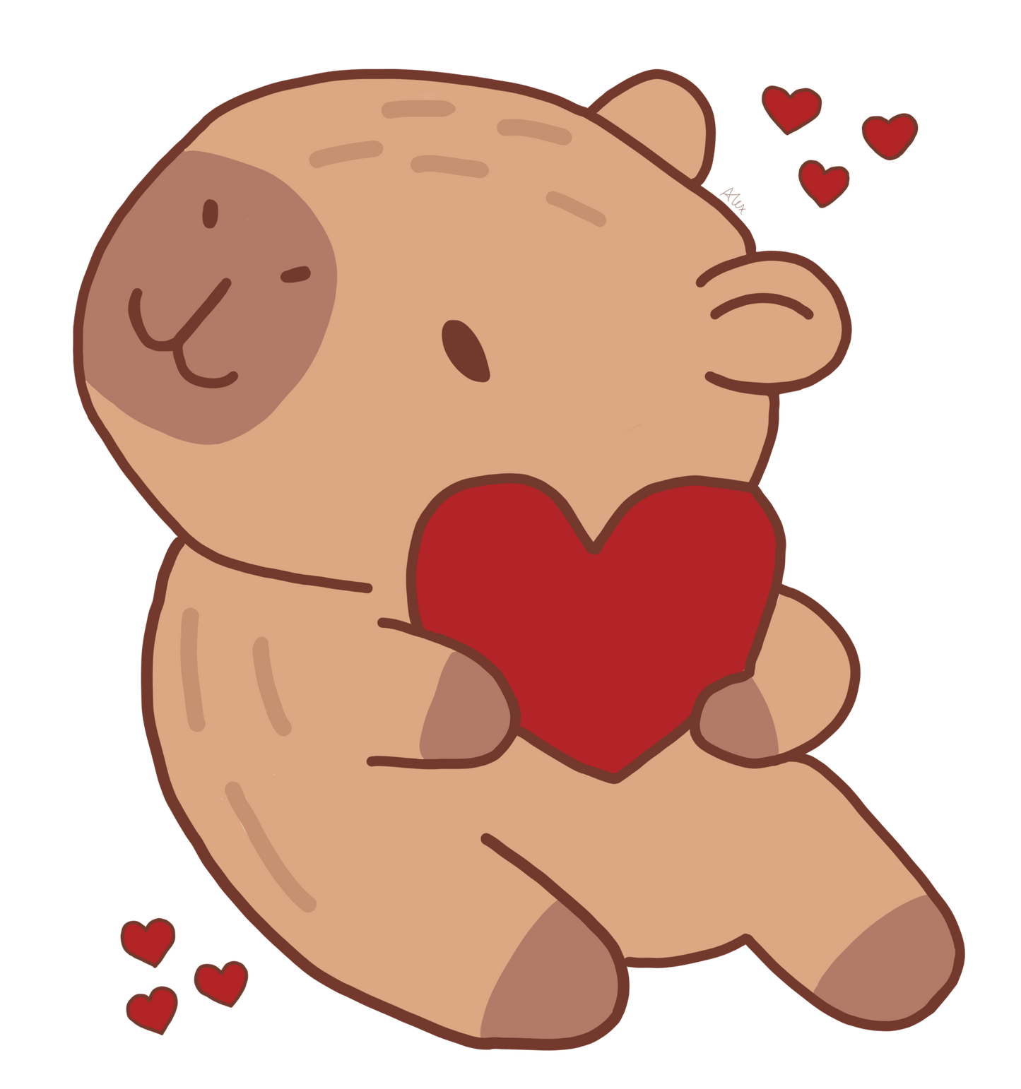 Adorable Capybara by Alex