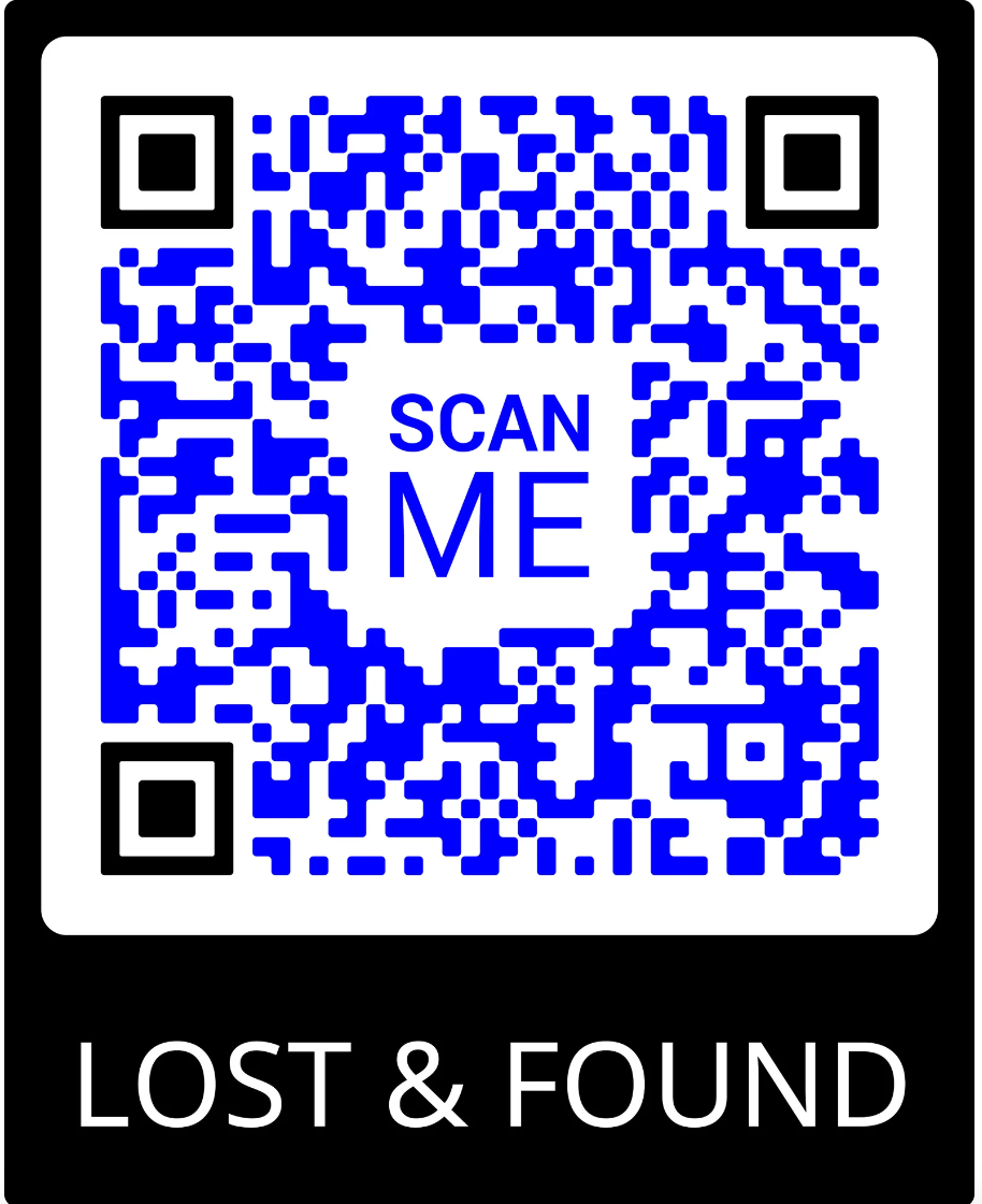 2. Lost & Found SMS QR Code Water Proof Stickers Labels