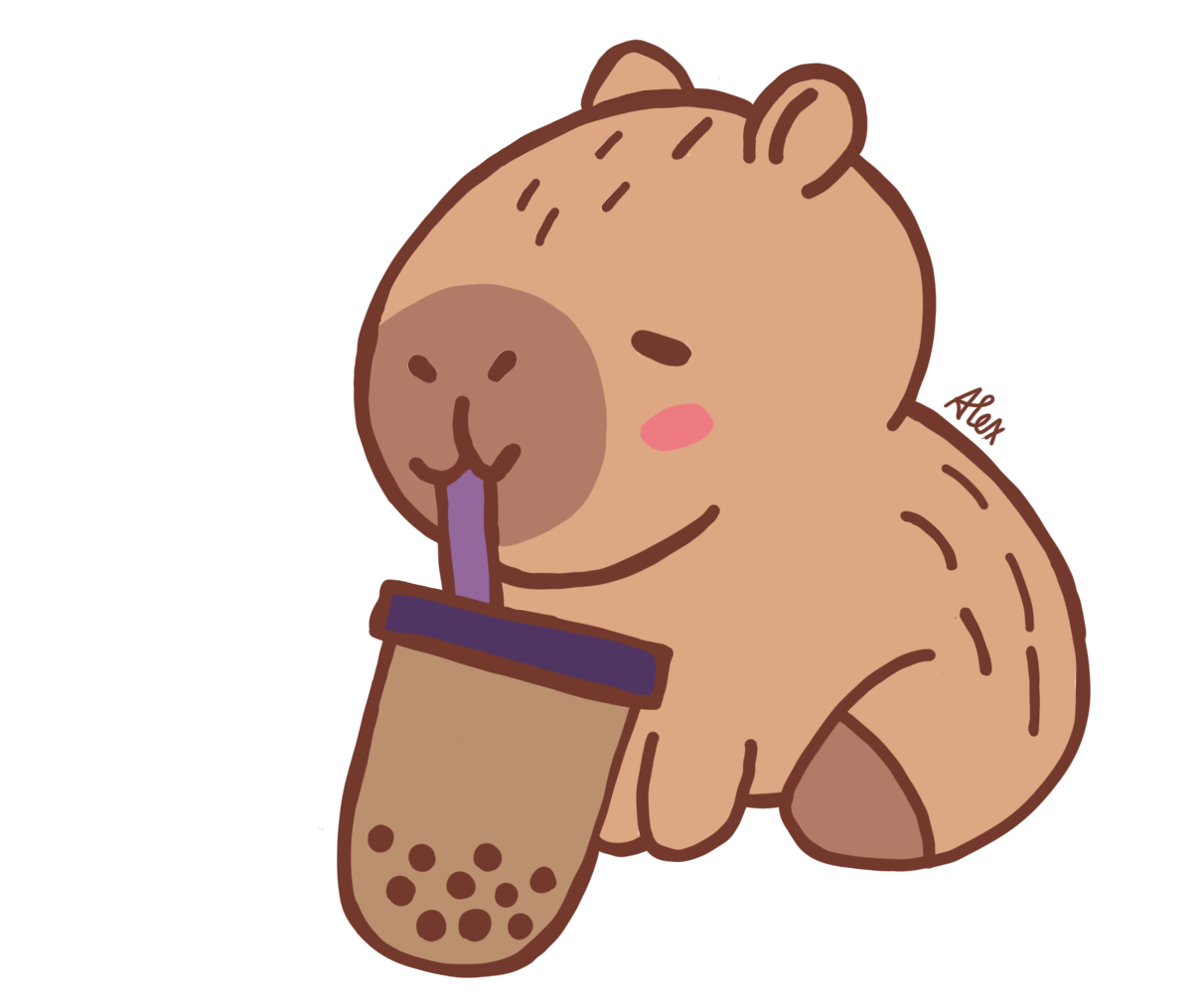 Adorable Capybara by Alex