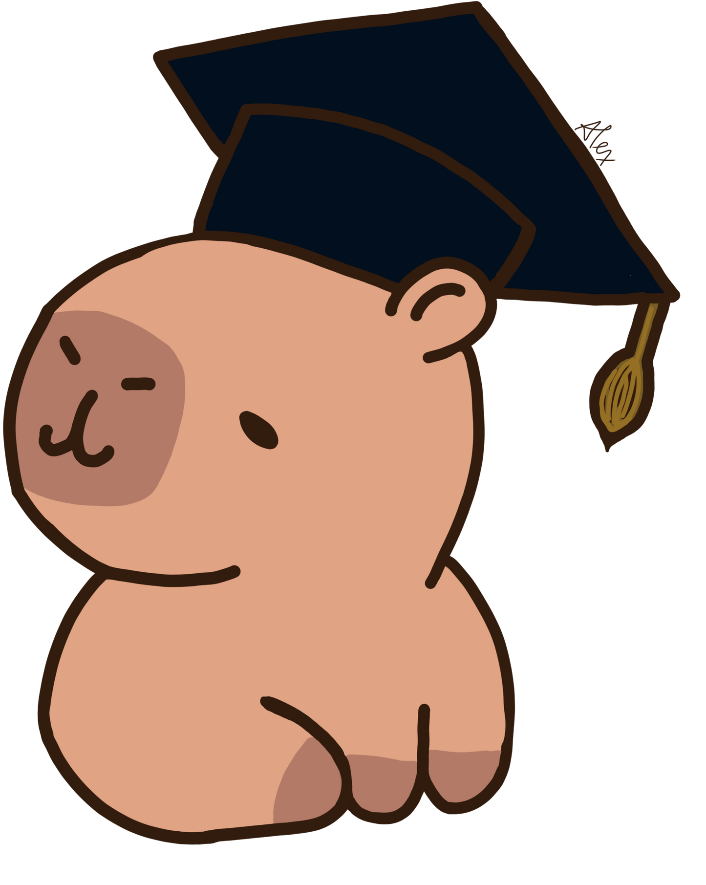 Adorable Capybara by Alex